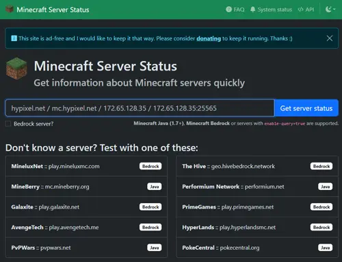 MC Server Status